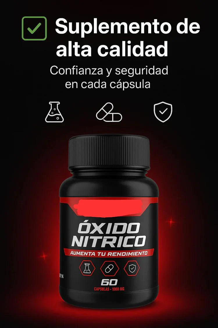 ÓXIDO NÍTRICO Premium - Suplemento 1000 mg