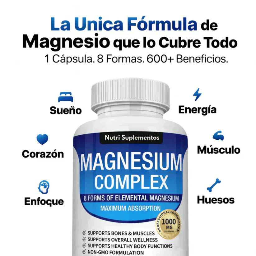 Magnesio Complex ™ l Complejo de magnesio 8 en 1